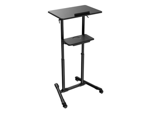 Gembird TVS-DESK-01-BK, Sort, 20 kg, 1110 - 1345 mm, MDF, Rektangulær form, 530 mm