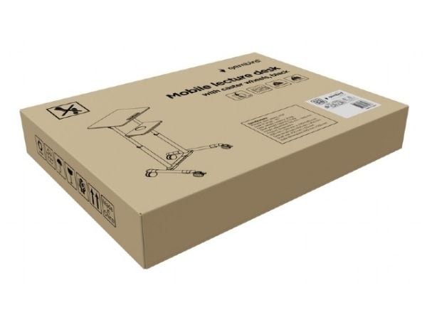 Gembird TVS-DESK-01-BK, Sort, 20 kg, 1110 - 1345 mm, MDF, Rektangulær form, 530 mm