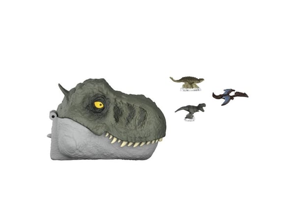 Jurassic World MICRO ADVENTURES Tyrannosaurus Rex, Action/ Eventyr, 4 år, Grønn, Grå, Plast