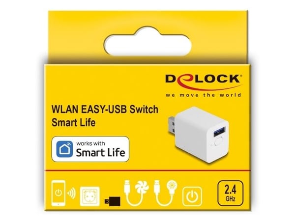 Delock - Smartsvitsj - WLAN, EASY-USB - trådløs - 802.11b/g/n - 2.4 Ghz - hvit