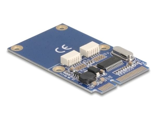Delock - USB-sovitin - PCIe-minikortti - USB 2.0 x 2