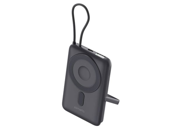 4smarts Enterprise Pocket, 10000 mAh, pikalataus 2.0, langaton lataus, 22,5 W, harmaa