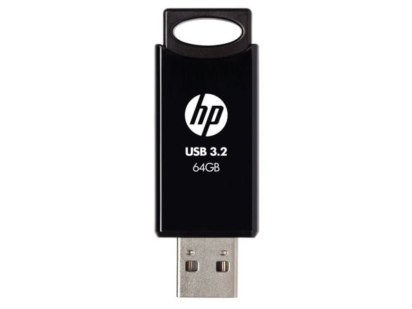 HP 712w, 64 GB, USB A-tyyppi, 3.2 Gen 1 (3.1 Gen 1), 120 MB/s, Liuku, musta