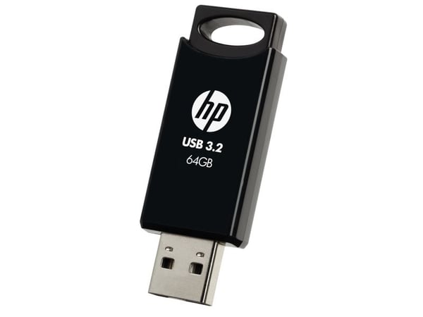 HP 712w, 64 GB, USB A-tyyppi, 3.2 Gen 1 (3.1 Gen 1), 120 MB/s, Liuku, musta