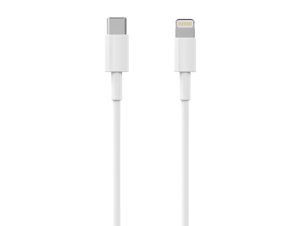 Sinox SOE04651, 1 m, Lightning, USB C, Uros, Uros, Valkoinen