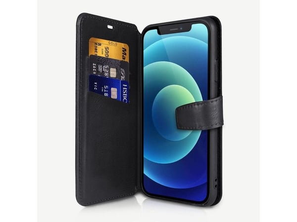 ITSKINS AP2G-BOOKC-BLCK, Tegnebogsetui, Apple, iPhone 12 mini, 13,8 cm (5.42"), Lajittelu