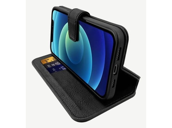 ITSKINS AP2G-BOOKC-BLCK, Lommebok-etui, Apple, iPhone 12 mini, 13,8 cm (5.42"), Svart