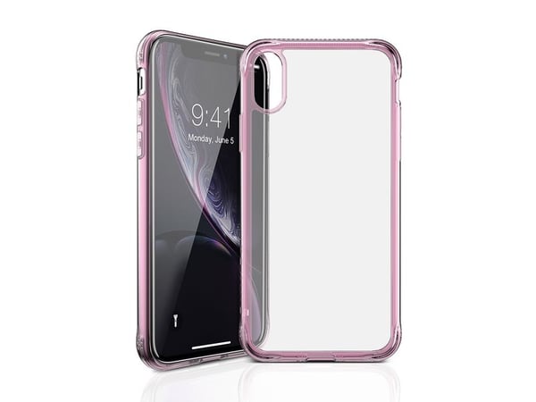ITSKINS NANO // ICE - Baksidedeksel for mobiltelefon - polykarbonat, termoplast-polyuretan (TPU) - gjennomsiktig, Lys lyserød - for Apple iPhone XR