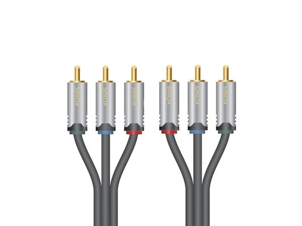 Sinox HD Premium - Videokabel - komponentvideo - RCA x 3 hann til RCA x 3 hann - 1.5 m - skjermet