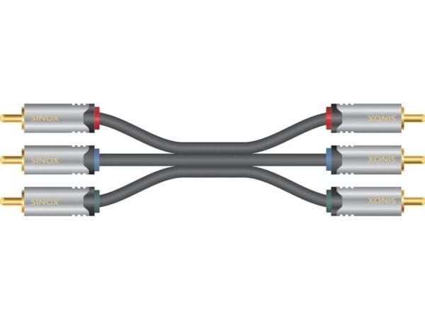 Sinox HD Premium - Videokabel - komponentvideo - RCA x 3 hann til RCA x 3 hann - 1.5 m - skjermet