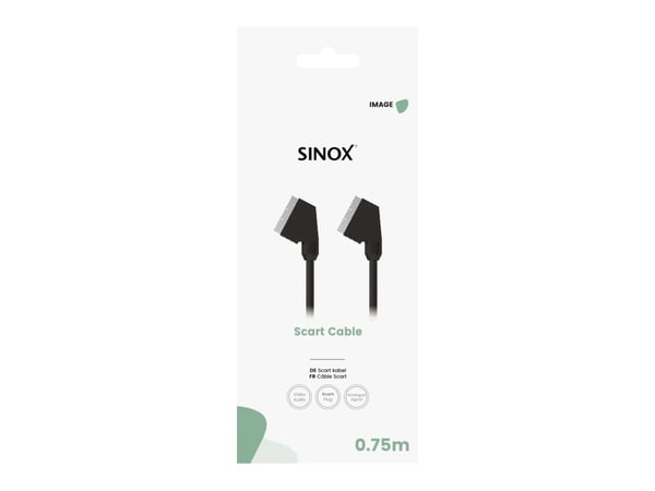 Sinox Scart-kaapeli. 0,75m. Lajittelu