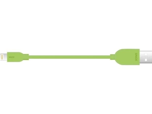 Sinox i-Media - Lightning-kabel - USB hann til Lightning hann - 1 m - grønn