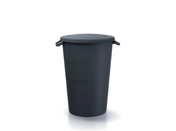 Prosperplast SMOOTH GARDEN BIN 80L BLACK KIERRÄTYS KEDEN