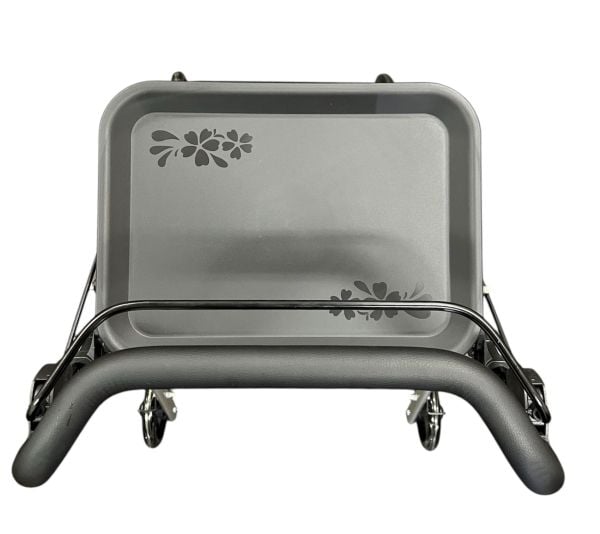 Rollator inomhus champagne
