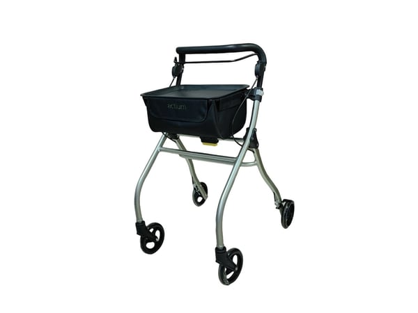 Rollator inomhus champagne