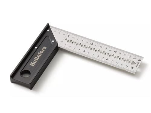 HULTAFORS Vankka tarkkuuskulma 20cm, jossa on jauhemaalattu alumiiniaita ja ruostumattomasta teräksestä valmistettu terä