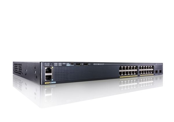 Cisco Small Business WS-C2960X-24TS-L, Håndtert, L2/L3, Gigabit Ethernet (10/100/1000), Full tosidig, Rack-montering, 1U