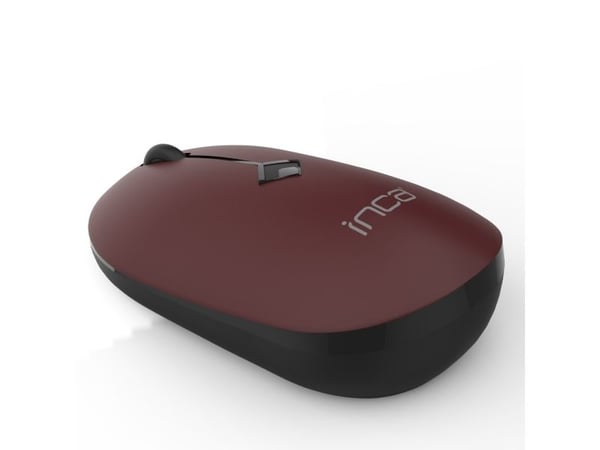 Inca IWM-231RB, Ambidekstriøs, Optisk, RF kabel-fri, 1600 DPI, Sort, Brun