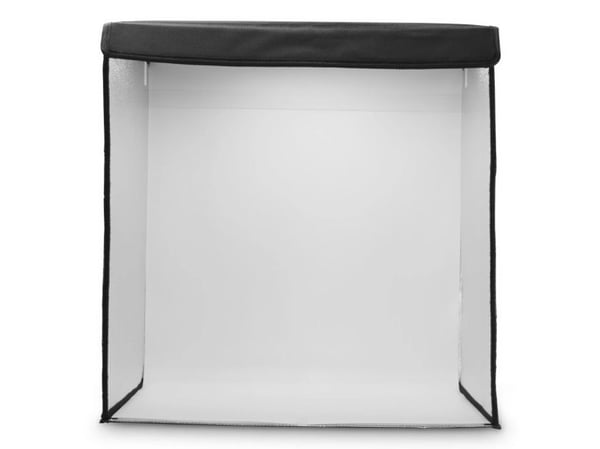 Hama ToGo mobilt minifotostudio, sammenleggbar fotoboks med LED-ringlys, 50x50cm (00004664)
