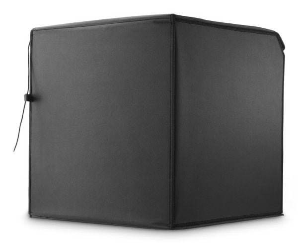Hama ToGo mobilt minifotostudio, sammenleggbar fotoboks med LED-ringlys, 50x50cm (00004664)