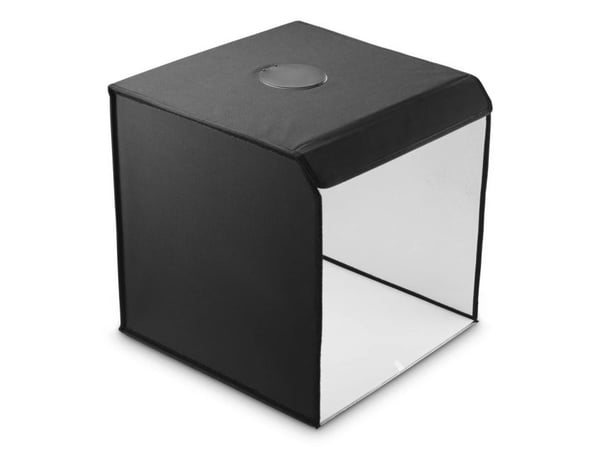 Hama ToGo mobilt minifotostudio, sammenleggbar fotoboks med LED-ringlys, 50x50cm (00004664)
