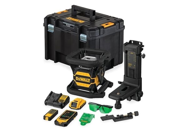 DeWALT DCE080D1RS-QW, Punainen, Linja-/Ristilaser, musta, Keltainen, Akku, 18 V, 2 ah