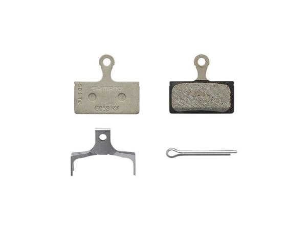 Shimano WO-EBPG05SRXA, Bremsekloss, Sort, Rustfritt stål