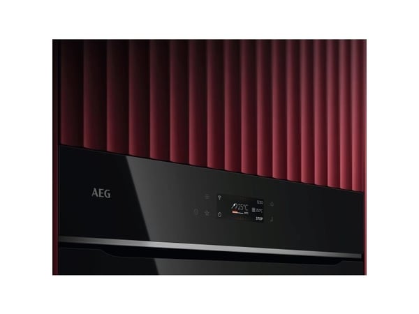 Svart elektrisk ovn med pyrolyse AEG TE7PB63ZAB