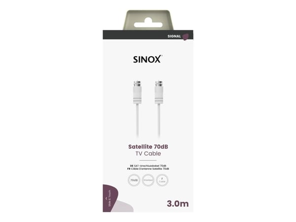 Sinox SOV09703, 3 m, F-typ, F-typ, Vit