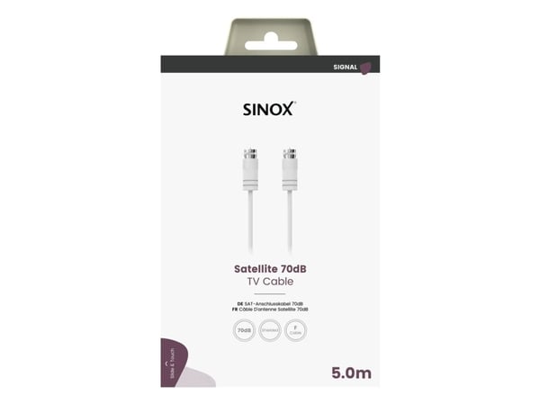 Sinoxin satelliittikaapeli. 5. Valkoinen