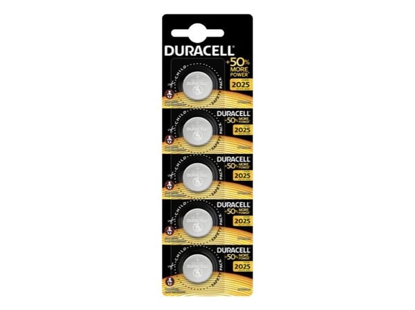 Duracell 071841, Kertakäyttöinen akku, CR2025, Litium, 3 V, 5 kpl, Kupla