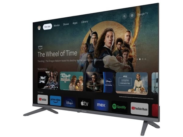 Aiwa 43GO70804UHD TV 109,2 cm (43") 4K Ultra HD Smart TV Wi-Fi Musta, kromi