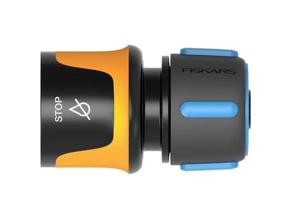 Fiskars 1027079, Slangekontakt, 1/2", Hunkjønn/Hunkjønn, Sort, Blå, Gult