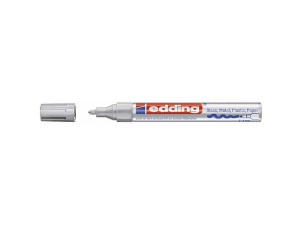 Edding 750, Hvit, Hvit, 2 mm, 4 mm, 10 stykker