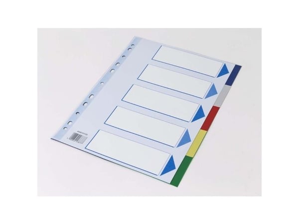 Faneblad, Q-Line, A4,210x297mm assorteret æske a 25 sæt - (25 stk.)