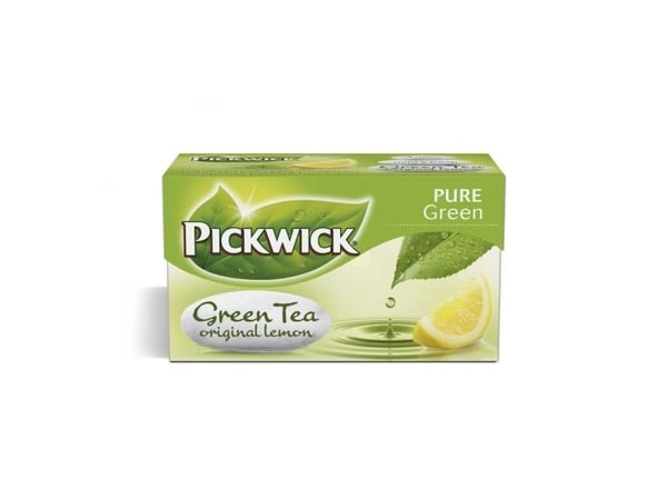 Te Pickwick Grøn lemon m/20 breve (12 x 20 breve/karton)