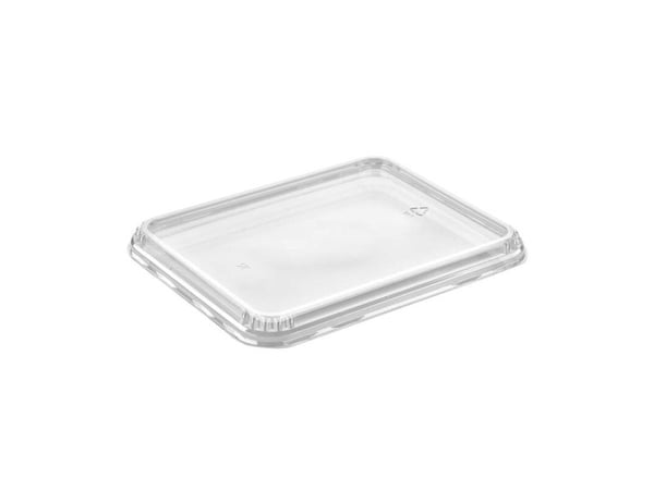 Plastlåg 5227-4 231x183x18 mm Lavt APET Klar til 2227 serien - (karton á 372 stk.)