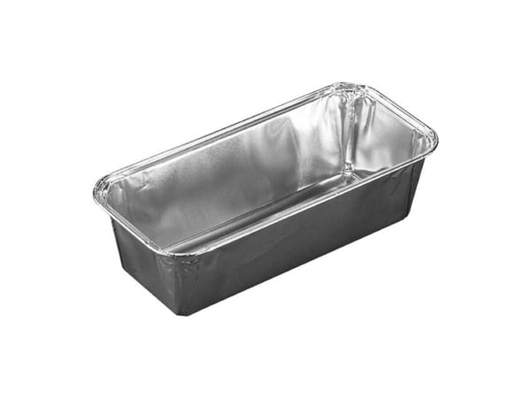 Foliebakke, Plus Pack, 1-Compartments Rektangulær kapacitet 550ml,188x88x50mm aluminium, aluminium,