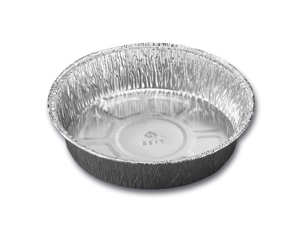 Alubakke 512 ml Ø158x34 mm Rund,100 stk/pk