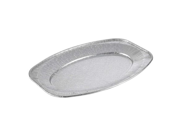 Cateringfad, Plus Pack, Oval 430 x 287 x 26 mm, aluminium, aluminium Medium, pakke a 10 stk Fødevare