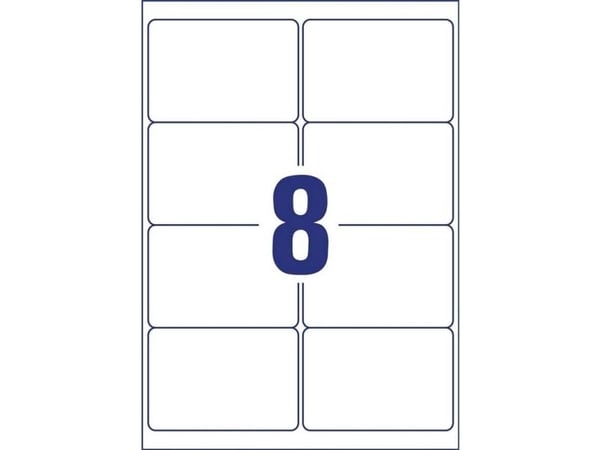 Adresseetiketter Avery Zweckform L7165-100 hvid 99,1x67,7 mm - med BlockOut™ - (8 stk. x 100 ark)