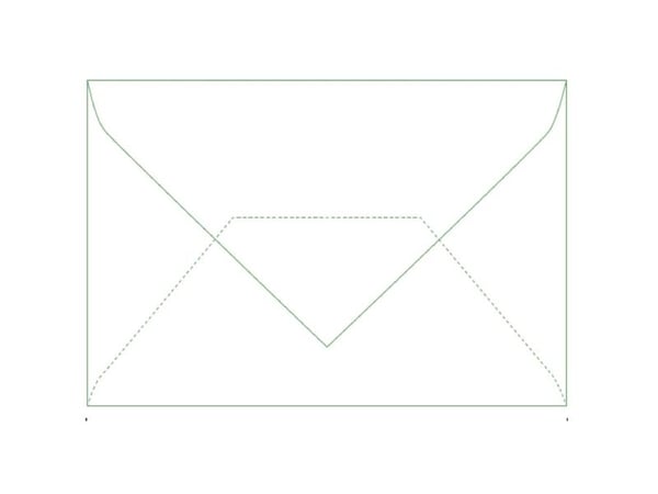 Kortkonvolut 78x115 mm hvid uden rude - (500 stk.)