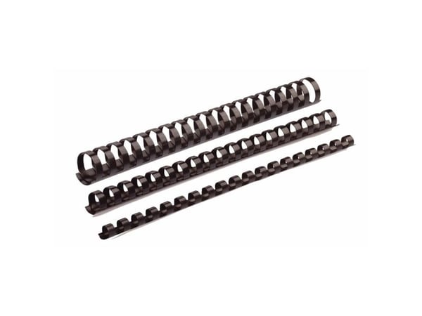 Spiralrygge Fellowes 10 mm sort A4 - til 41-55 ark - (100 stk.)