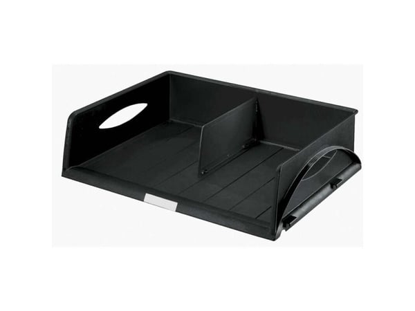Leitz Sorty Jumbo - Brevbakke - 2 rom - for A3 (297 x 420 mm), B4 (250 x 353 mm), B3 (353 x 500 mm), C4 (229 x 324 mm) - landskab - sort