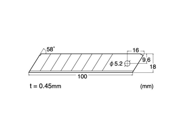 NT Cutter® Hobbykniv L-500GRP Metall 18mm