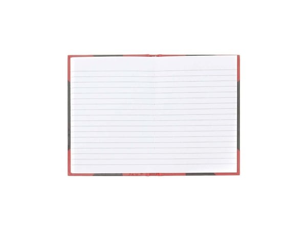 Bantex 100302825, Monokromatisk, Sort, Rød, A6, 96 ark, 70 g/m², Linjerte ark
