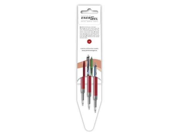 Refill, Pentel EnerGel, LRN5-3B, 0,25MM rød - (12 stk.)
