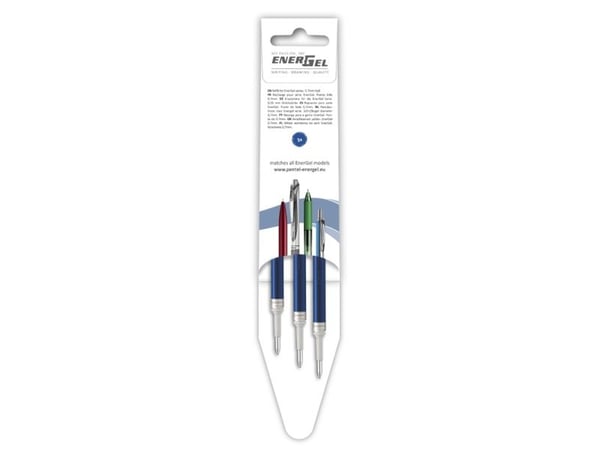 Rullakynä Pentel Energel sininen 3 kpl LRN7-3C - (12 kpl)