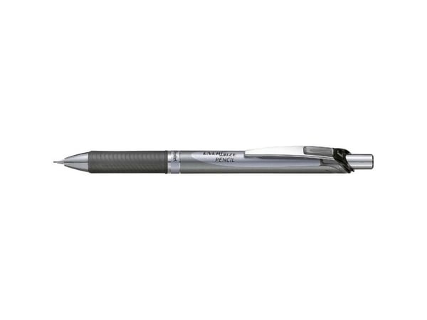 Pentel ENER Gize, Svart, Metall, Plastikk, Gummi, Svart, HB, 0,7 mm, Rund