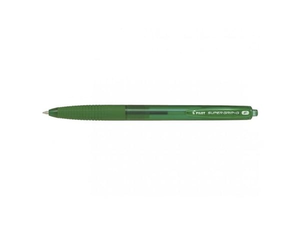 Kuglepen, Pilot Super grip G, F, 0,22MM grøn - (12 stk.)